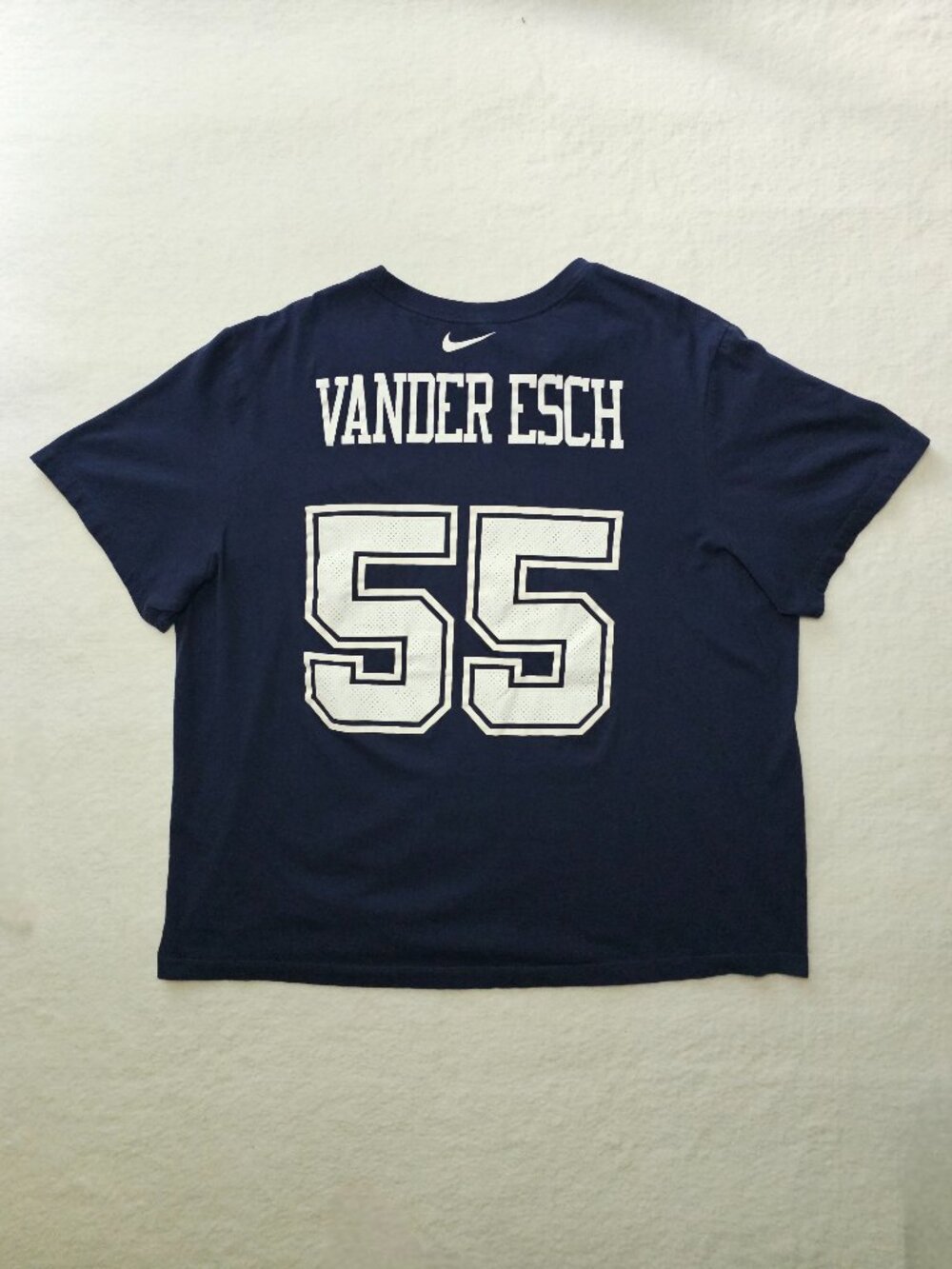 Nike Dallas Cowboys Leighton Vander Esch #55 Name & Number T-Shirt - Navy 3XL